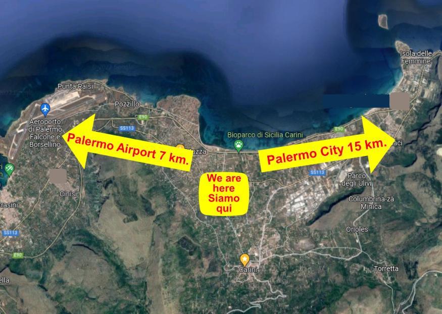 Airport Home & Bringo Car Rental Carini Exterior foto